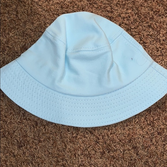 Light Blue Korean Style Bucket Hat - Picture 2 of 3